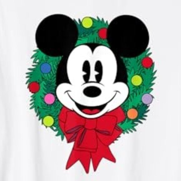 Mickey Mouse Festive Holiday Christmas Wreath Retro Cartoon Collector Gift - Picture 2 of 5